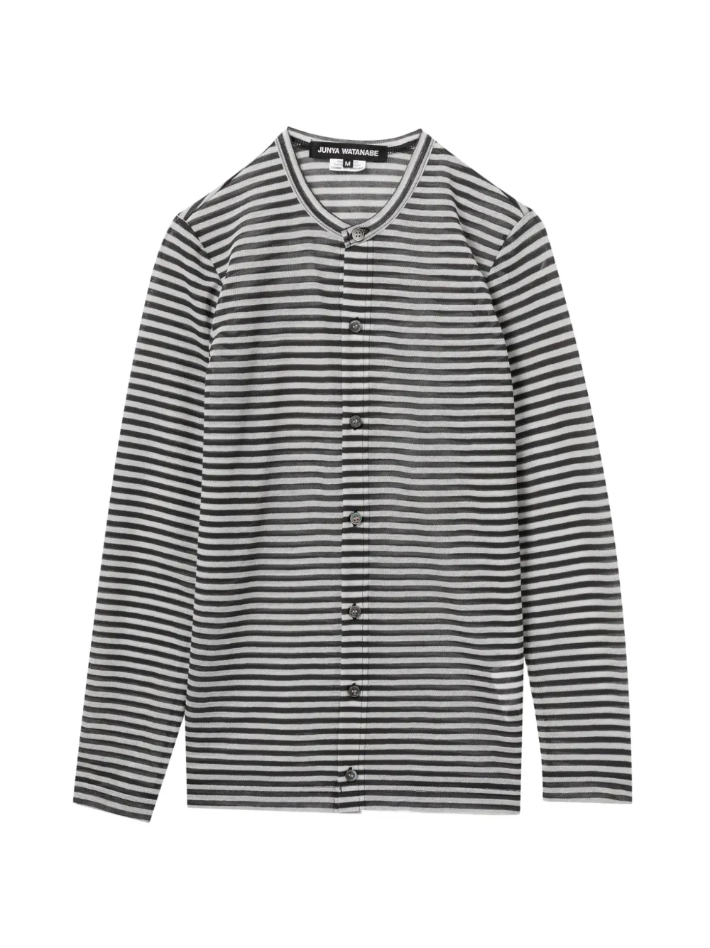 Junya Watanabe Cardigan a righe - Nero