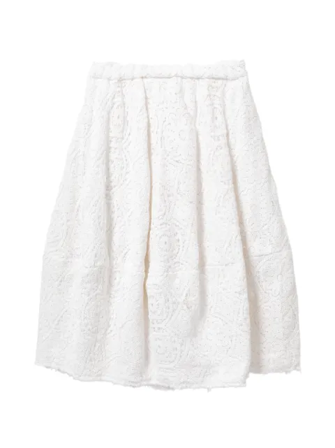 Comme Des Garçons falda midi bordada