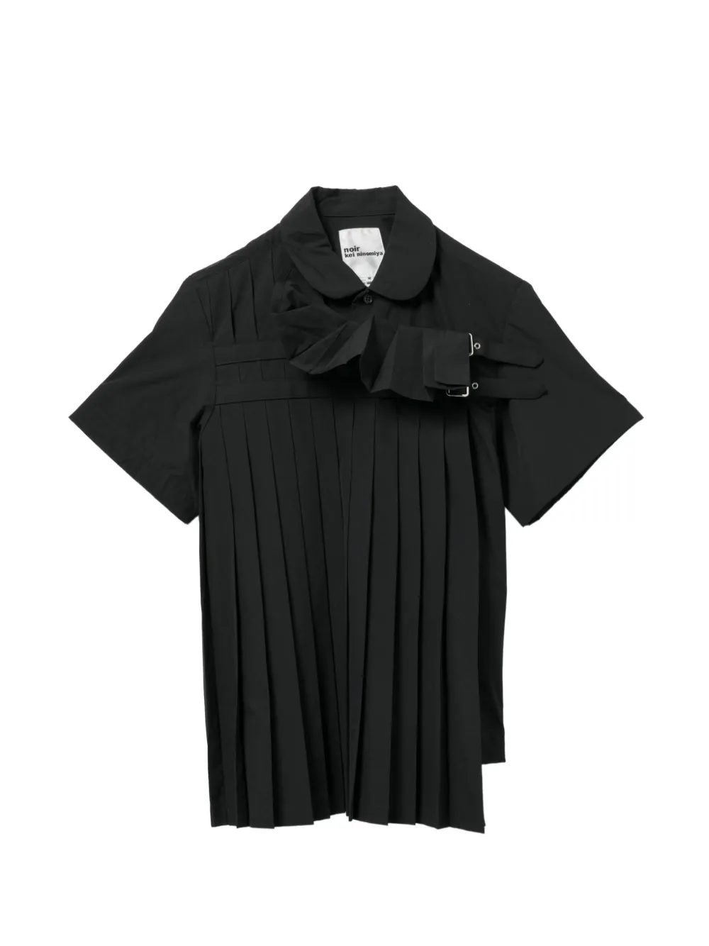 Noir Kei Ninomiya pleated shirt - Nero