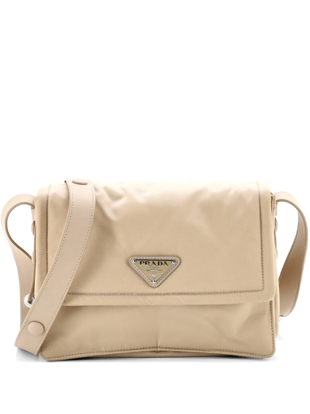 Prada Pre-Owned Padded Flap Shoulder Bag Re-Nylon Small crossbody bag - Toni neutri