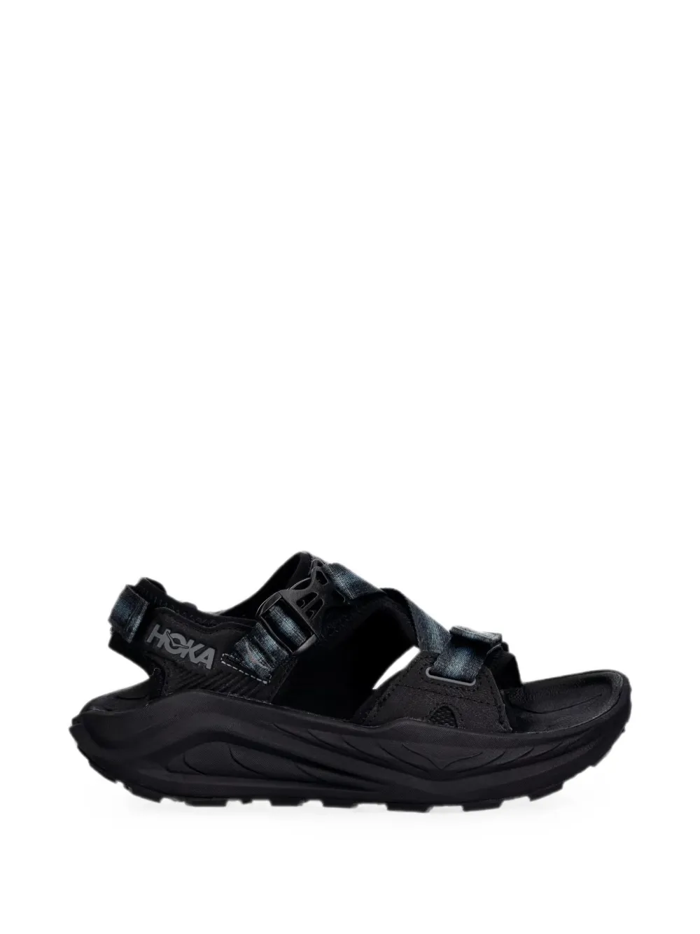 HOKA Infini Hike TC touch-strap buckle-fastening sandals - Nero