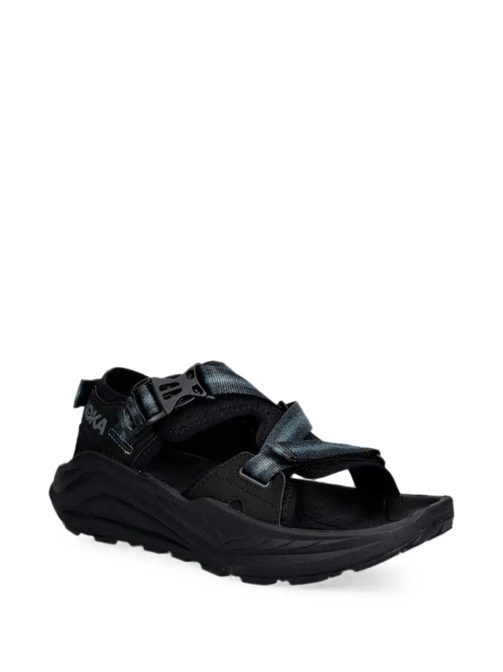 HOKA Infini Hike TC sandalen met klittenband en gespsluiting Zwart