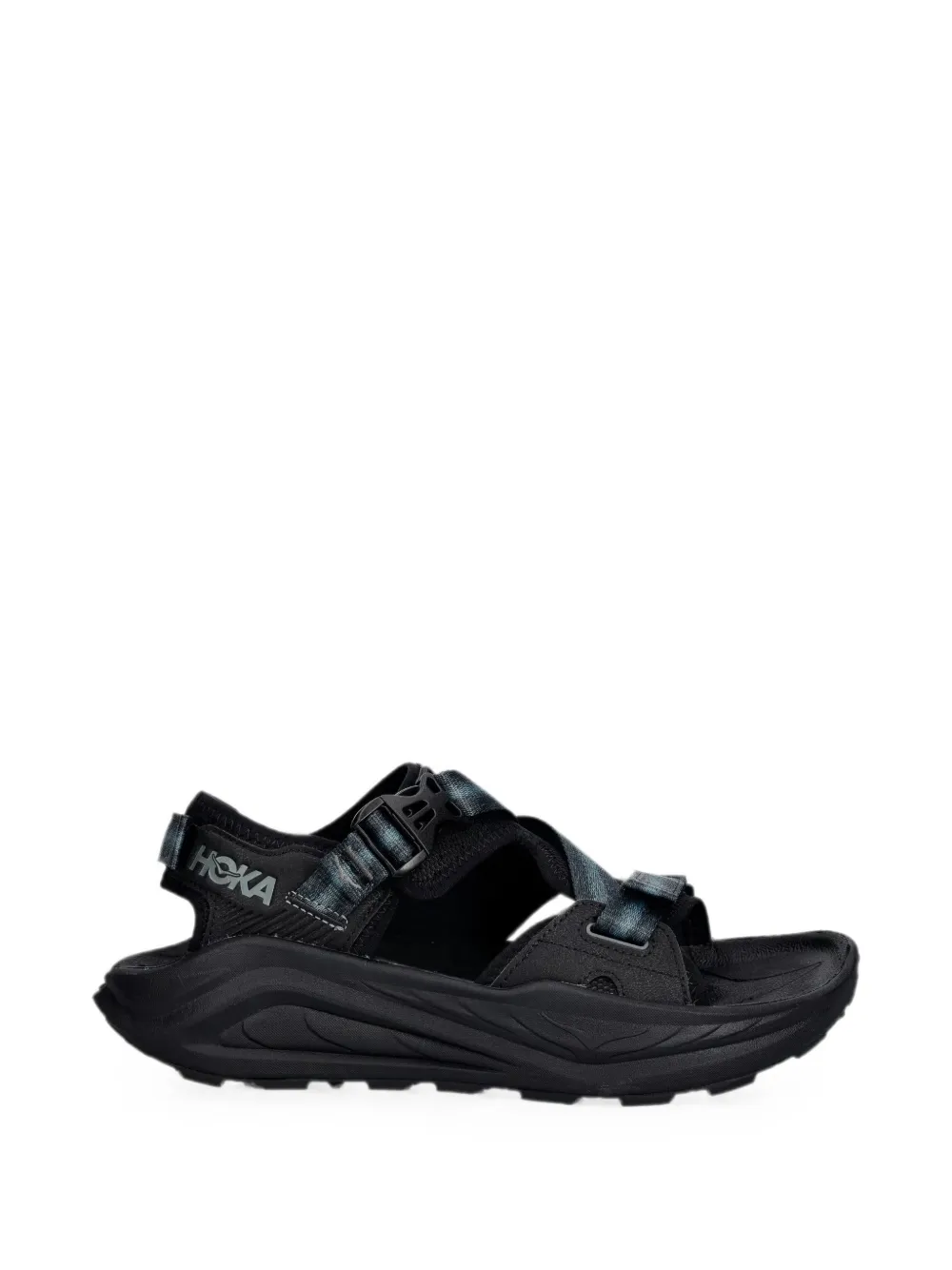 HOKA Infini Hike TC touch-strap buckle-fastening sandals - Nero