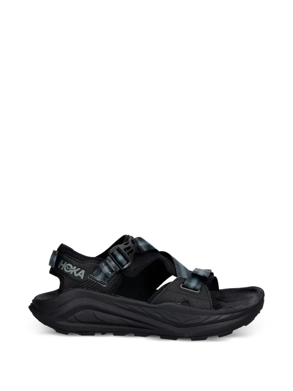 HOKA Infini Hike TC touch-strap buckle-fastening sandals - Nero