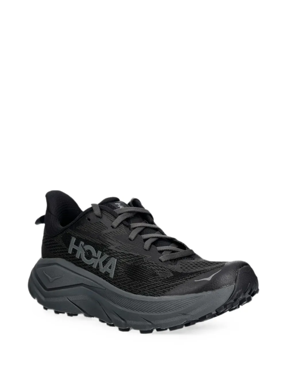 HOKA Challenger 8 logo-print mesh sneakers Zwart