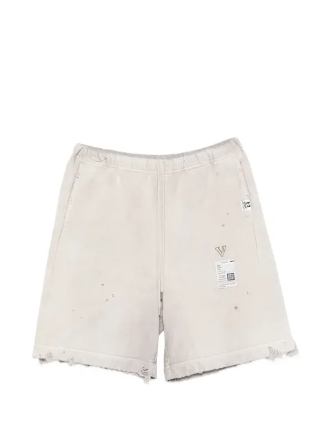 Maison MIHARA YASUHIRO distressed raw-cut shorts