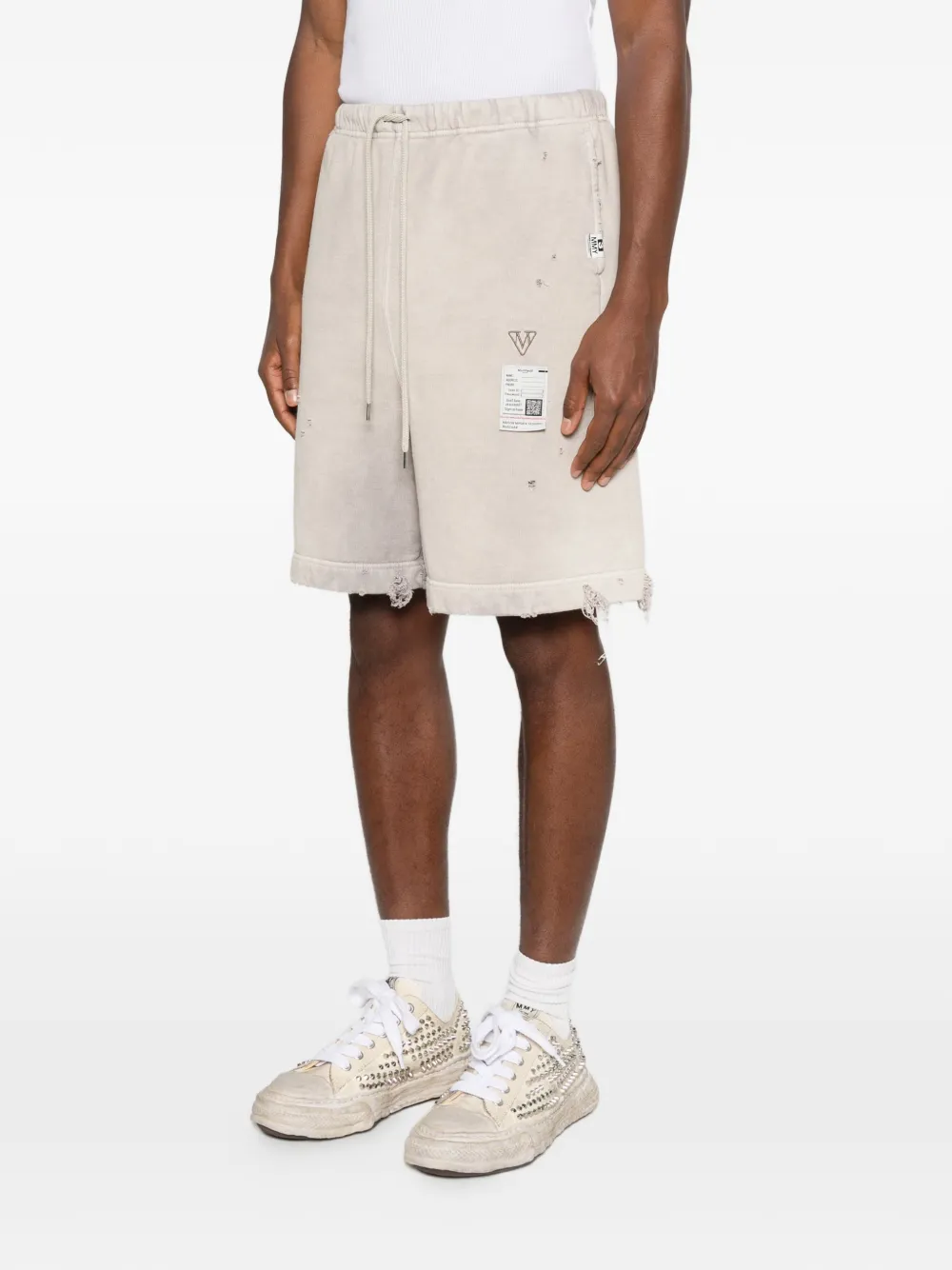 Maison MIHARA YASUHIRO Gerafelde shorts Beige