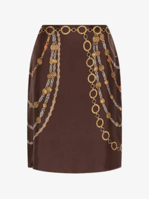 Versace falda con estampado Medusa Head