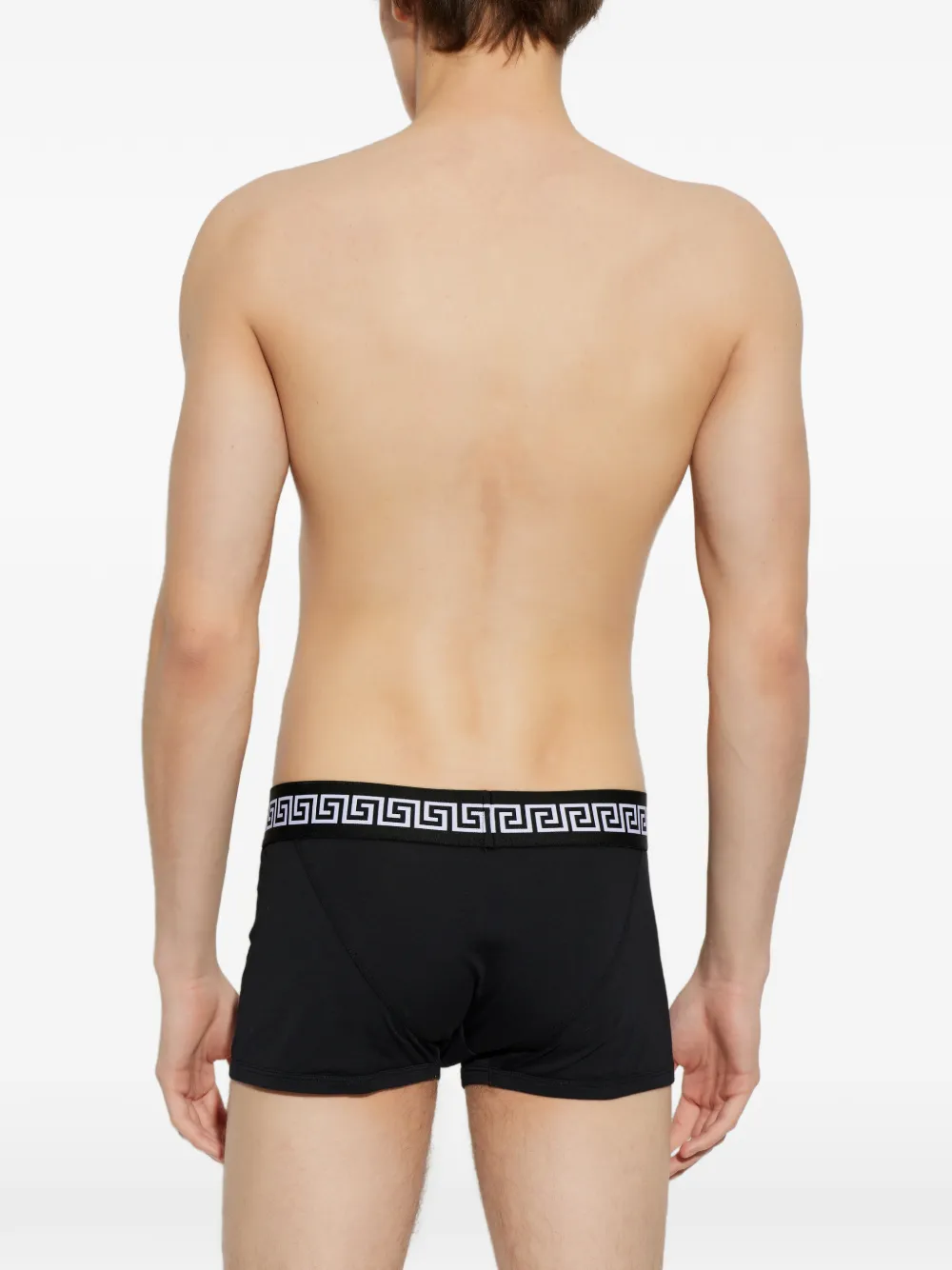  Versace Pack De Tres Bóxeres Greca Border - Negro 