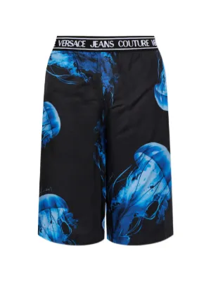 Versace Jeans Couture baroque-print Shorts | Black | FARFETCH