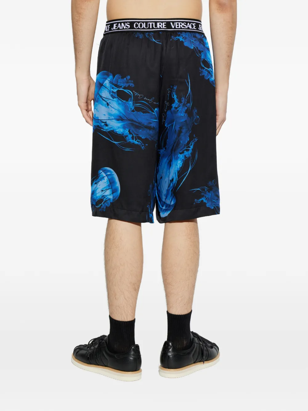Versace Jeans Couture Shorts met print Zwart
