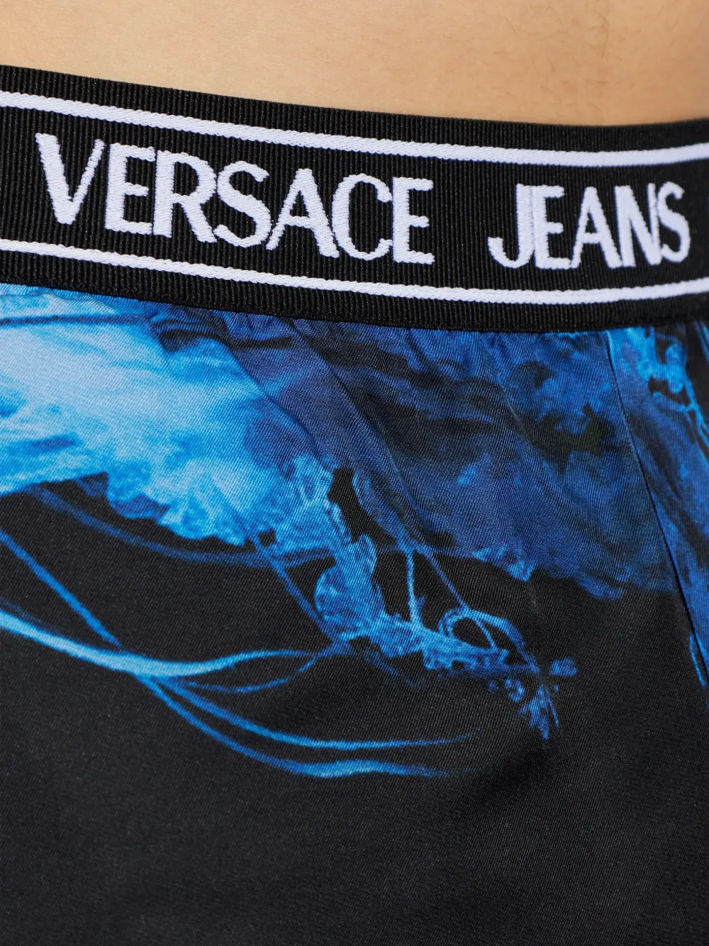 Versace Jeans Couture Shorts met print Zwart