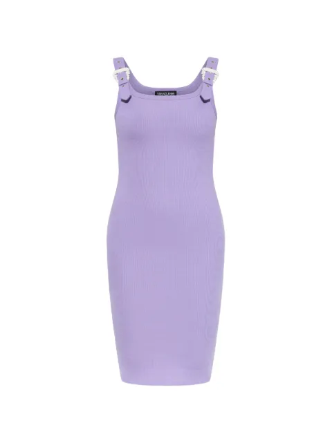 Versace Jeans Couture Geribbelde jurk met gespdetail