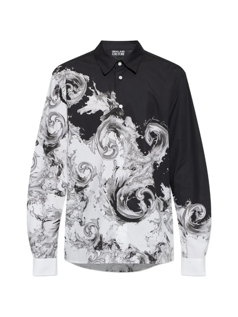 Versace Jeans Couture graphic cotton shirt - Nero