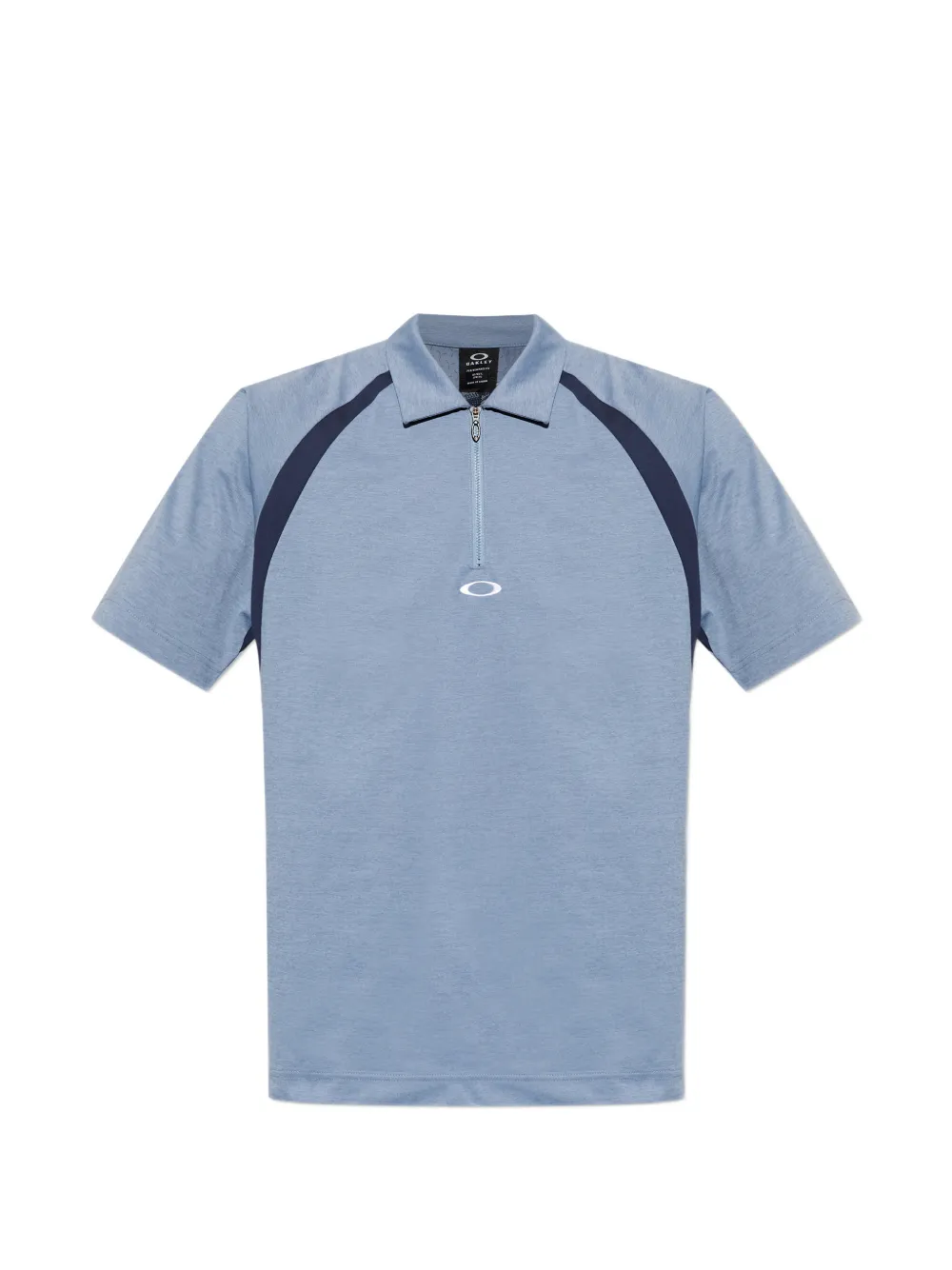 Oakley zip detail colour-block polo shirt - Blu