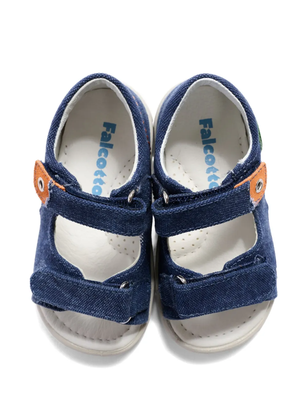 Falcotto Nemo applique strap sandals Blauw
