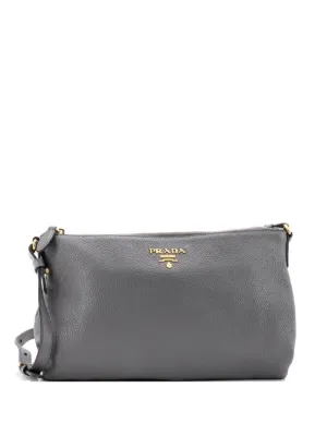 Prada Pre-Owned 2013-2026 サッカ ショルダーバッグ | ブラック