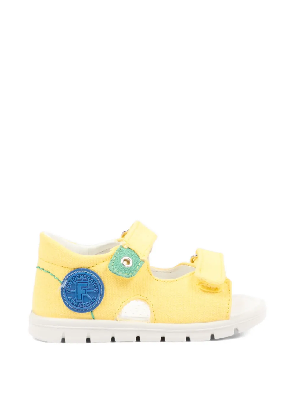 Falcotto Nemo appliqué strap sandals Geel