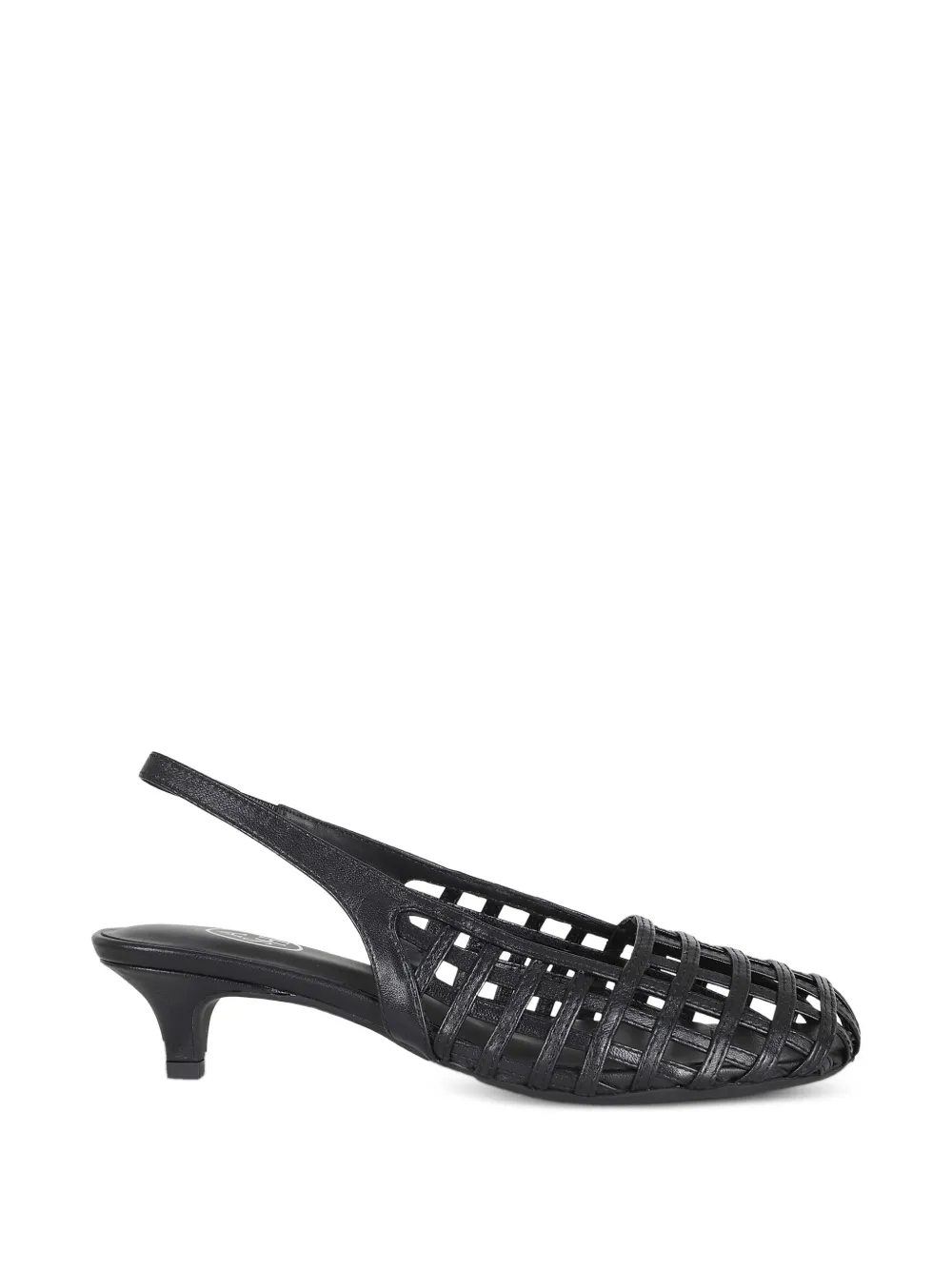 Ash Enji cage-construction slingback pumps - Nero