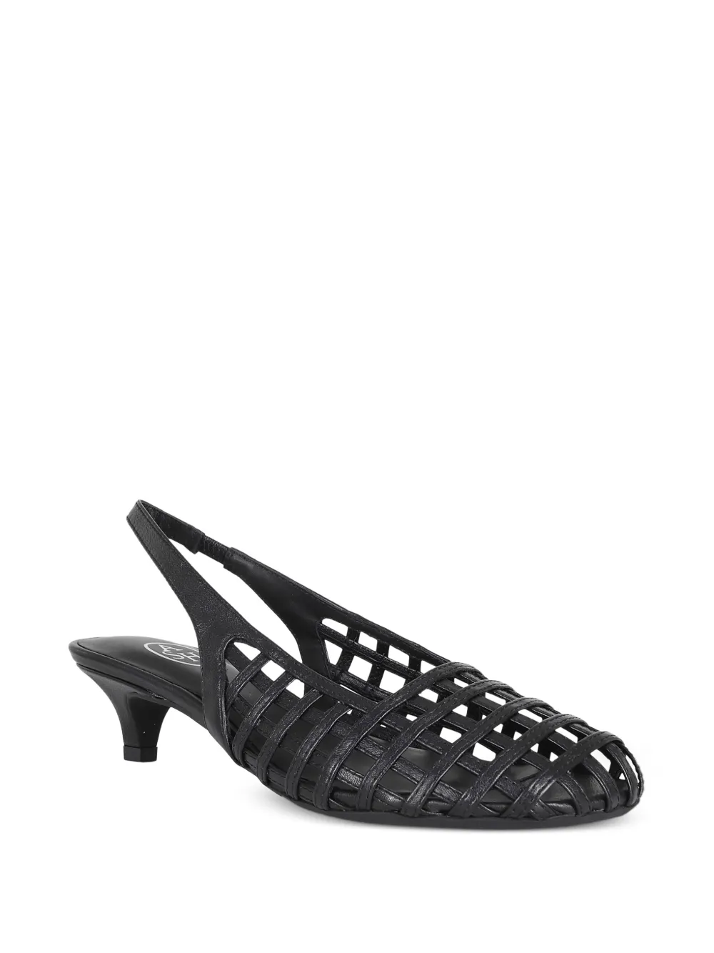 Ash Enji slingback pumps met gekooide constructie Zwart