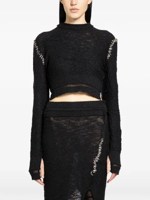 HALOS long-sleeve crop top