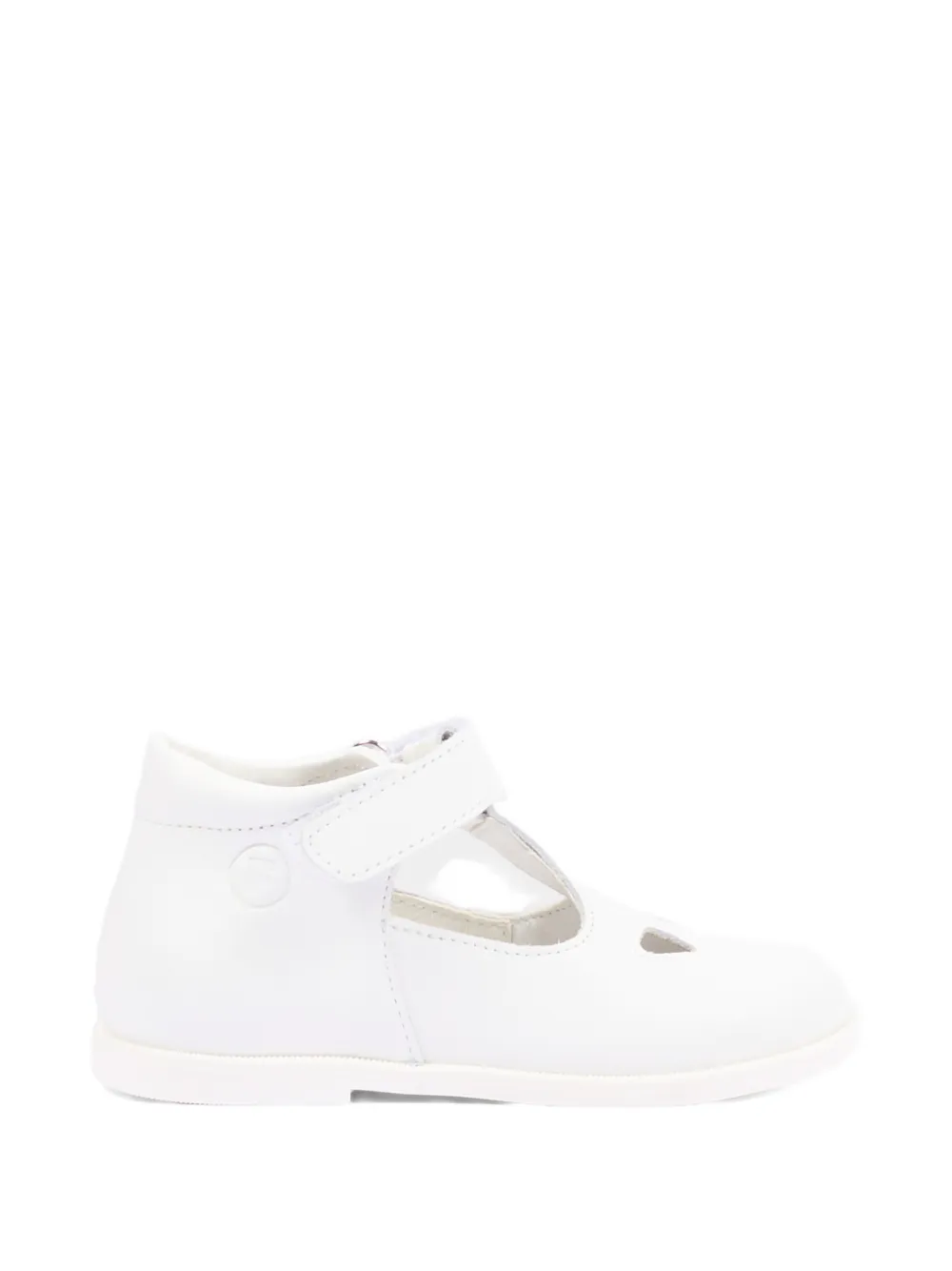 Falcotto Leren sandalen met uitgesneden details en bandje Wit