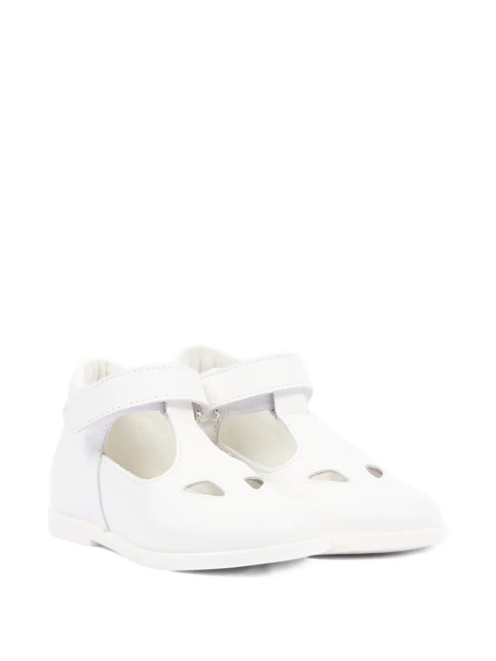 Falcotto cut-out leather strap sandals - Bianco
