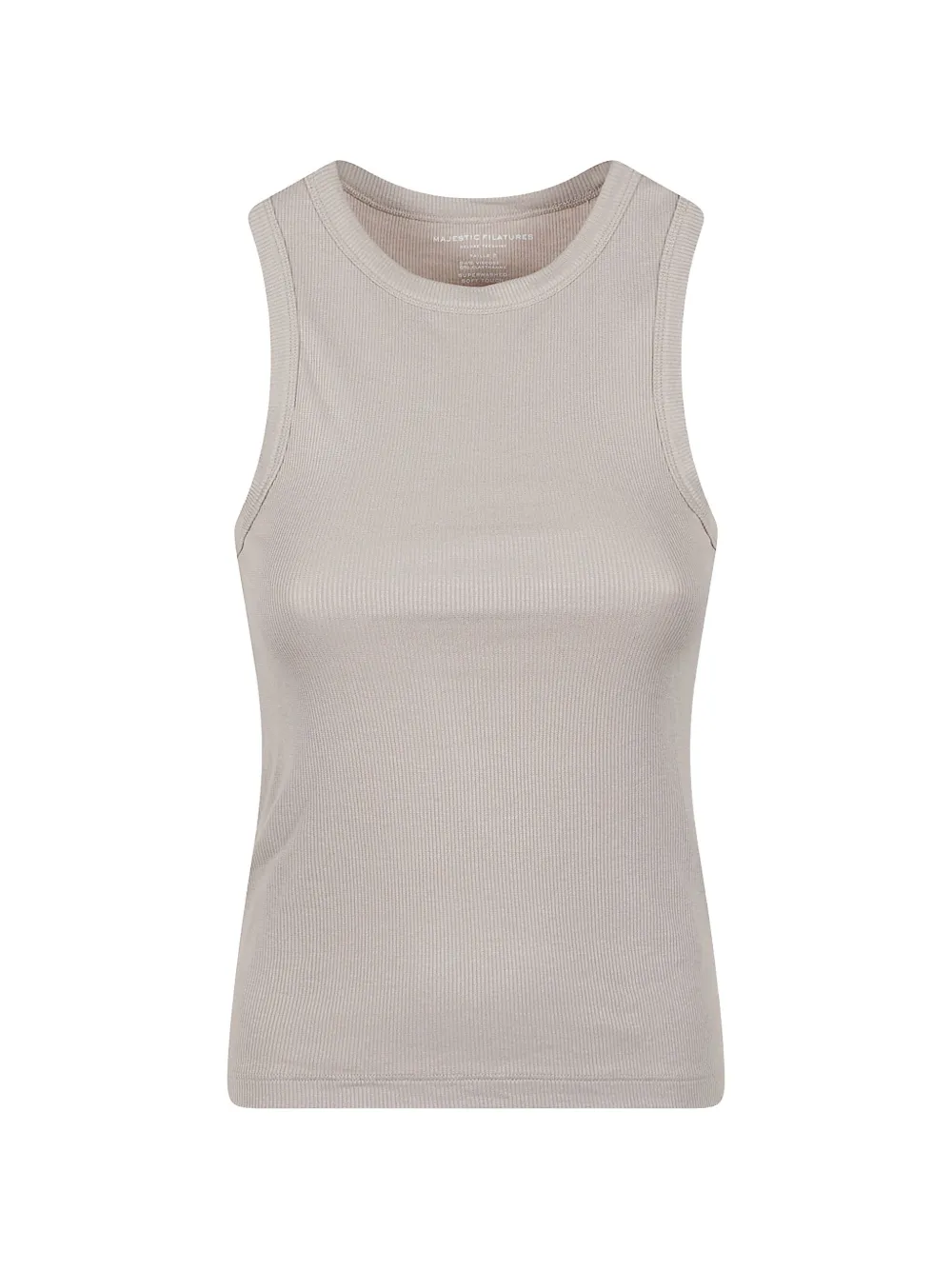 Majestic Filatures fine-ribbed tank top - Toni neutri