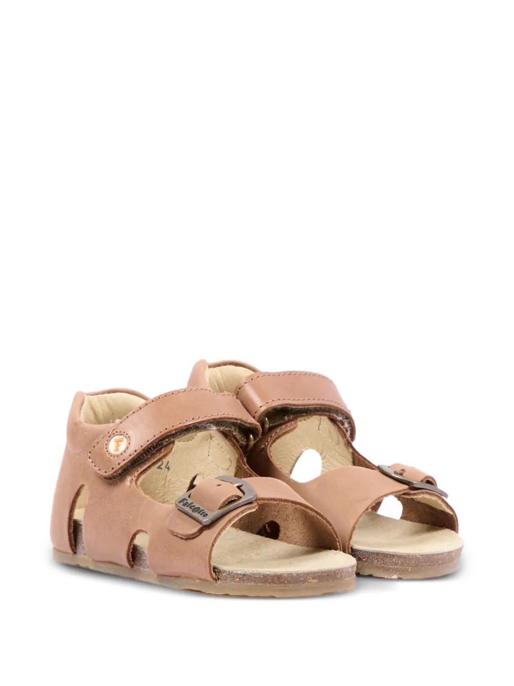 Falcotto Bea buckle strap leather sandals - Toni neutri