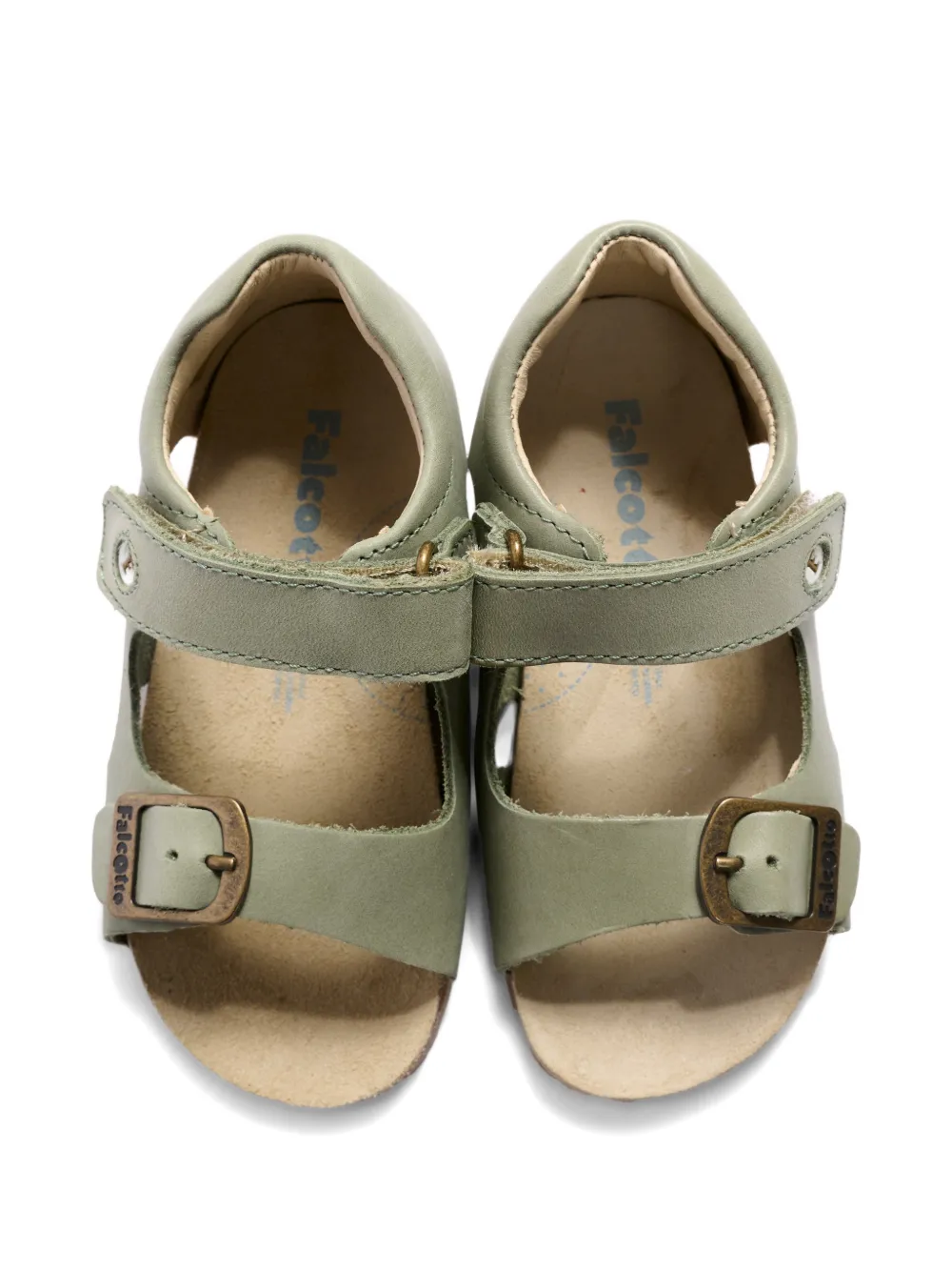 Falcotto Bea buckle strap sandals Groen