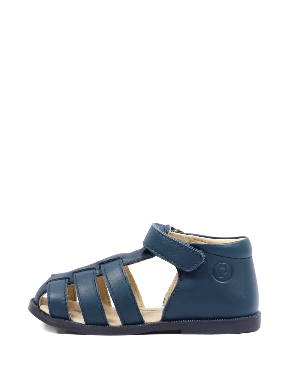 Falcotto Lombok caged strap leather sandals Blauw