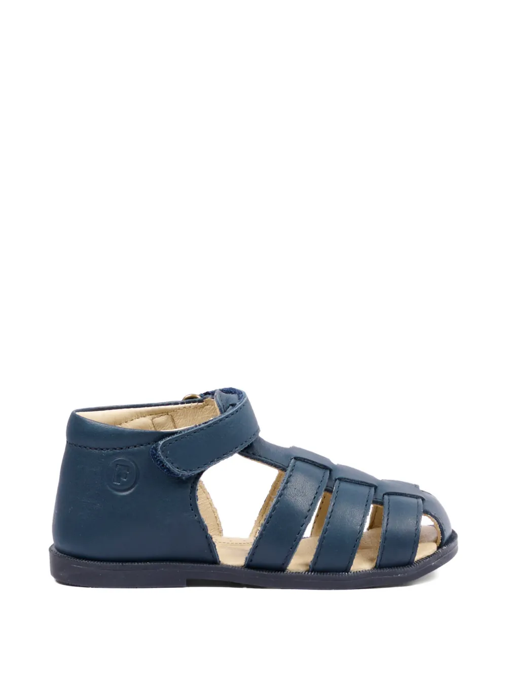 Falcotto Lombok caged strap leather sandals Blauw