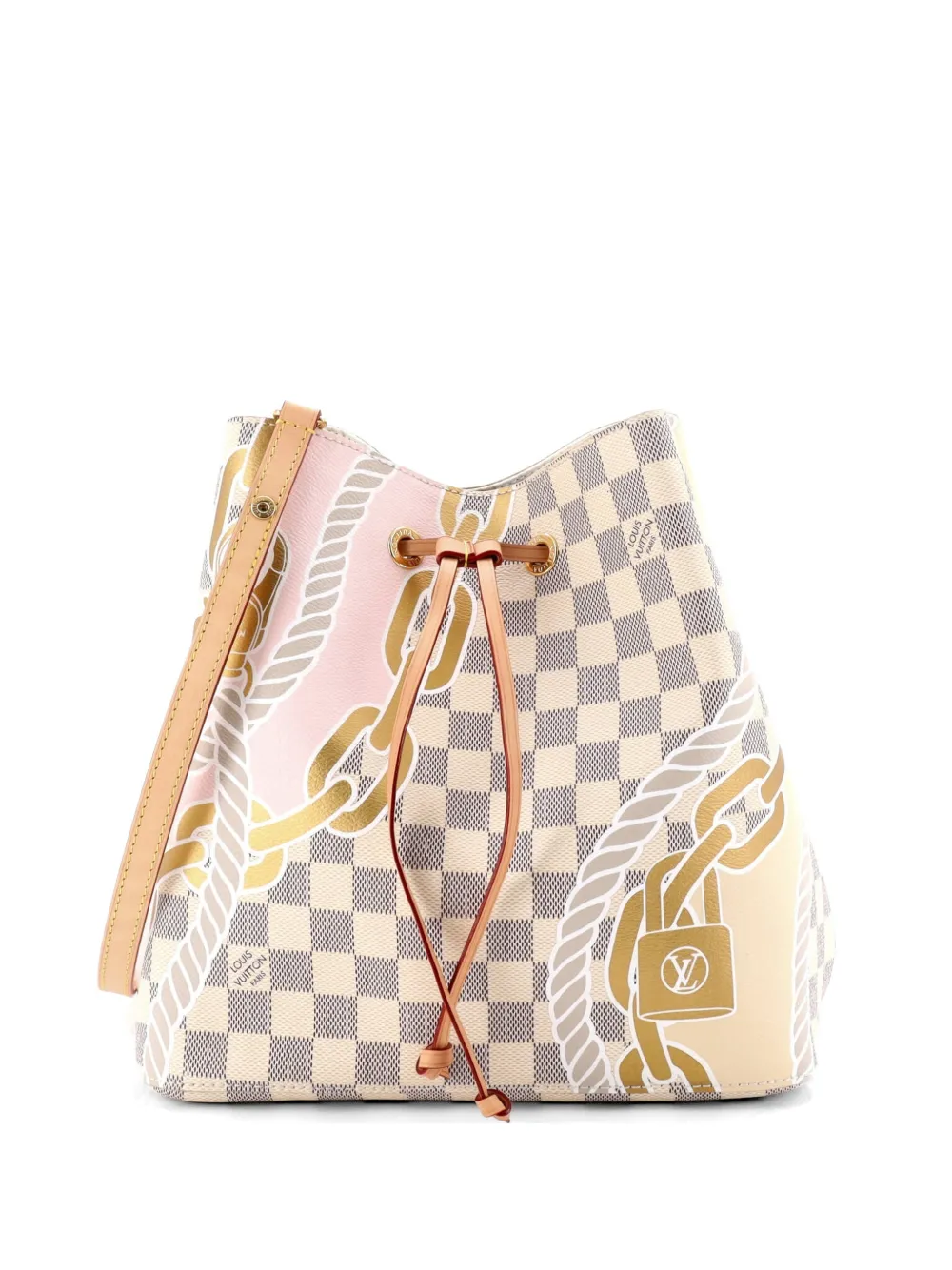 Louis Vuitton Pre-Owned NeoNoe Handbag Limited Edition Nautical Damier MM bucket bag - Toni neutri