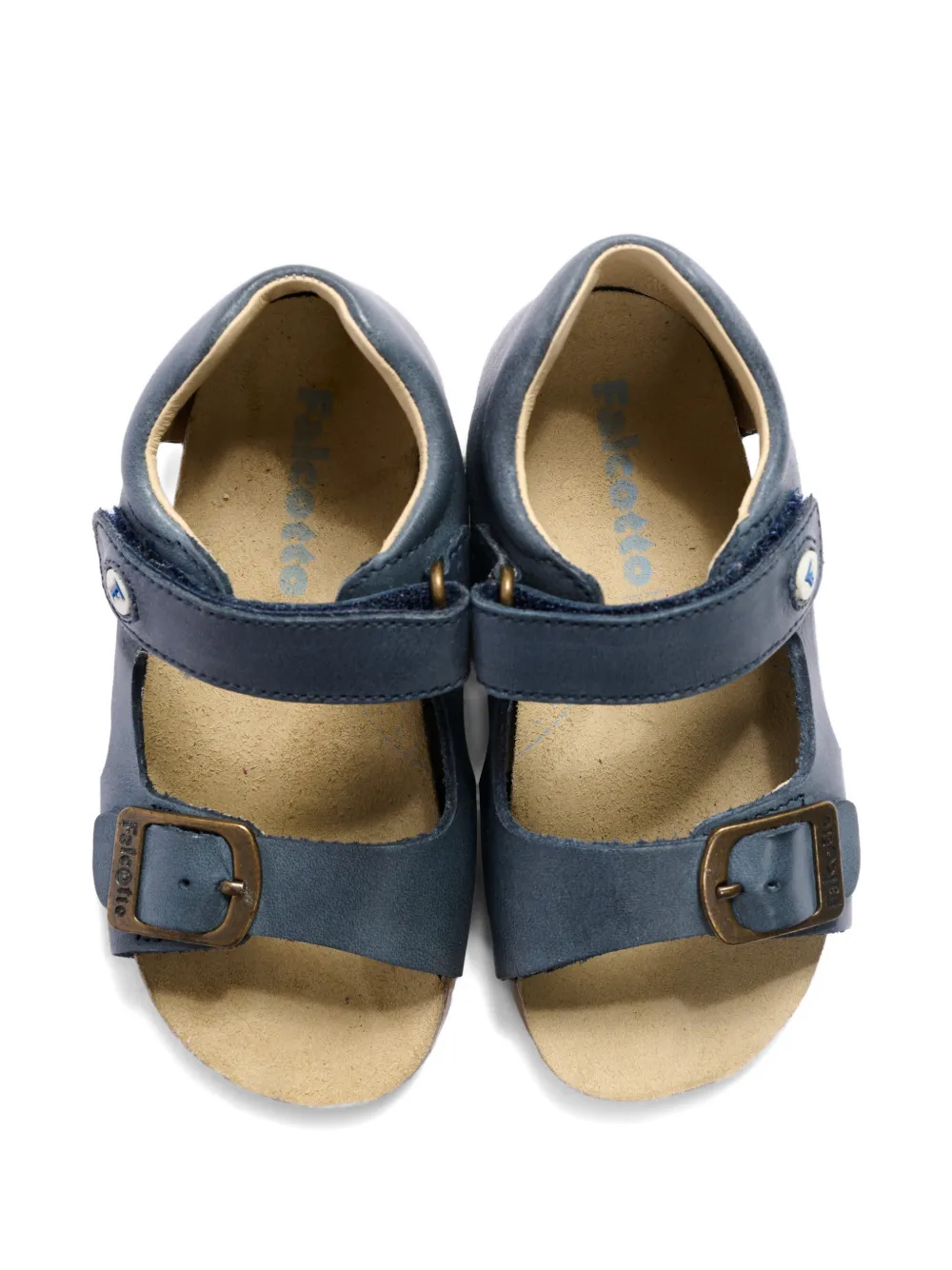 Falcotto Blue Bea buckle strap sandal Blauw