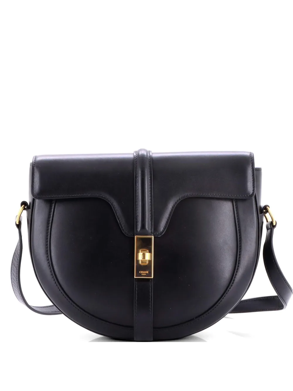 Celine Pre-Owned Besace 16 Bag Smooth Calfskin Medium crossbody bag - Nero