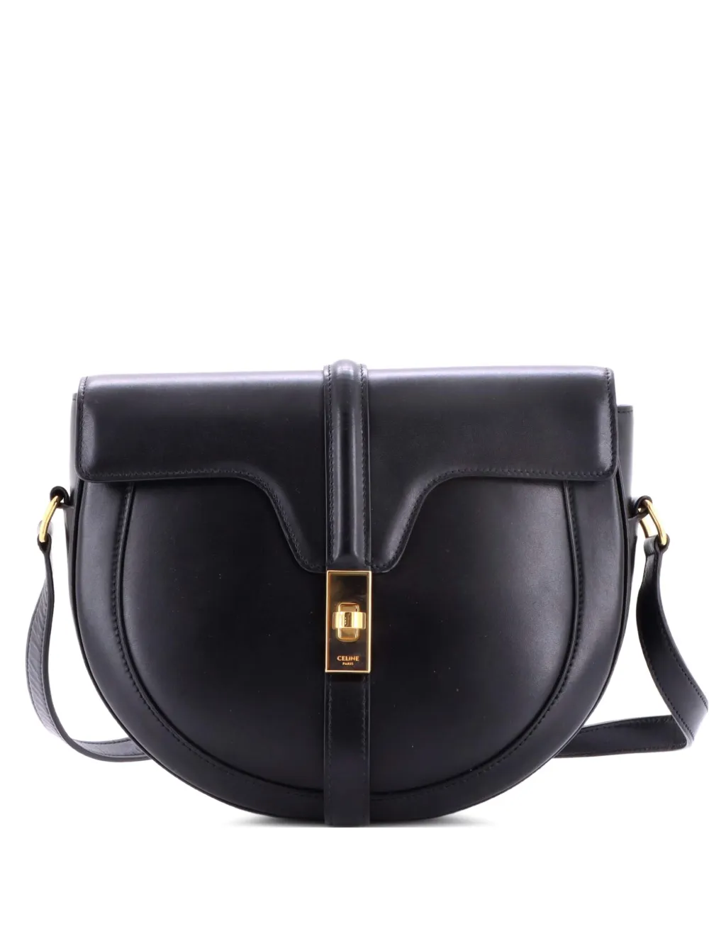 Celine Pre-Owned Besace 16 Bag Smooth Calfskin Medium crossbody bag - Black