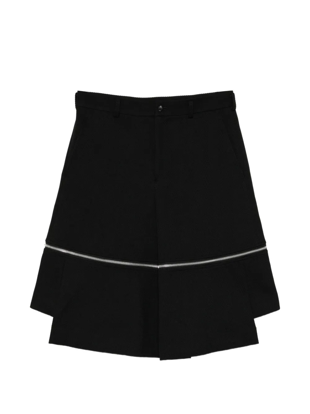 Comme Des Garçons Black zip-detail shorts