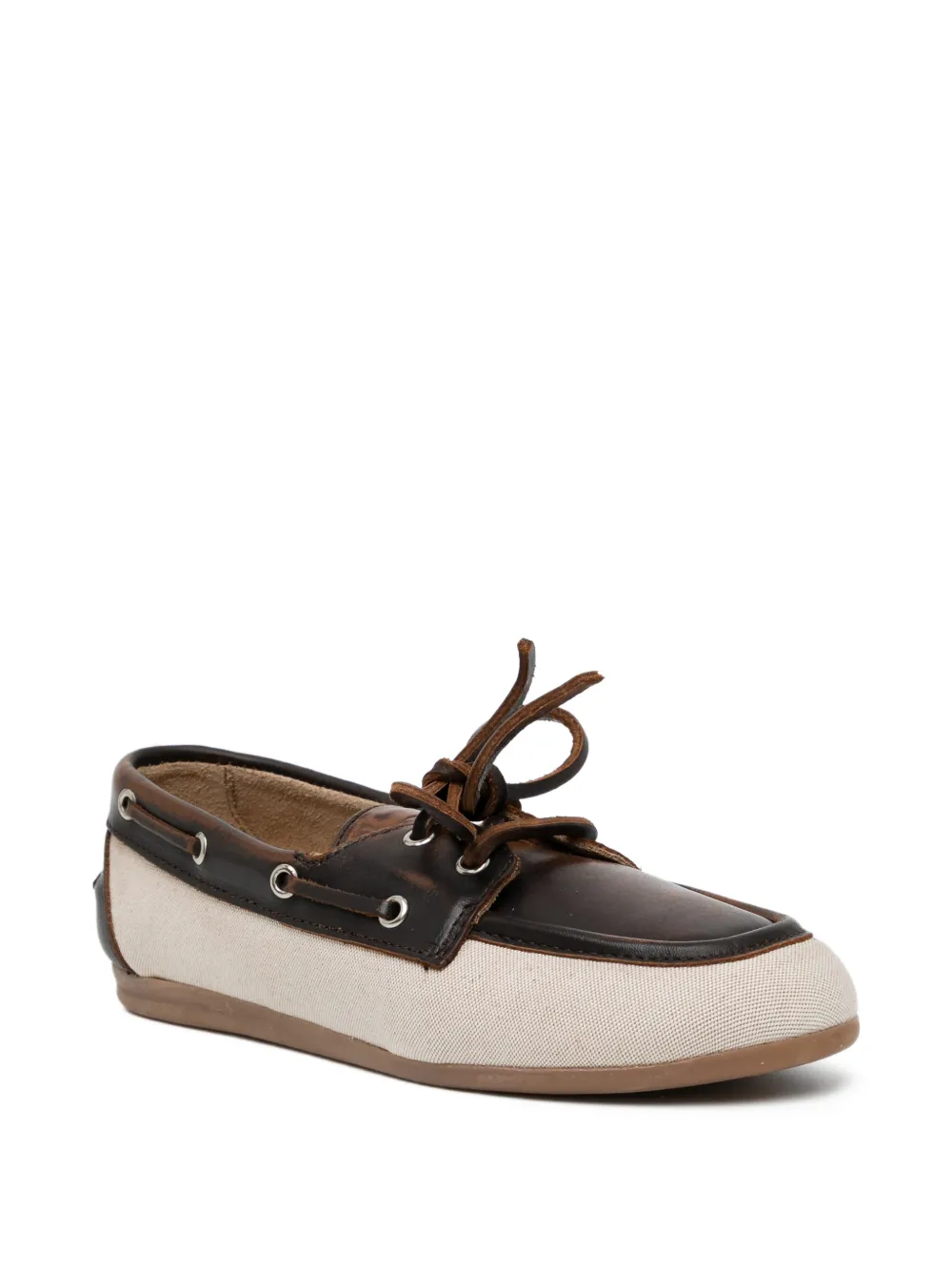  Posa Mocasines Con Efecto Cepillado - Marrón 