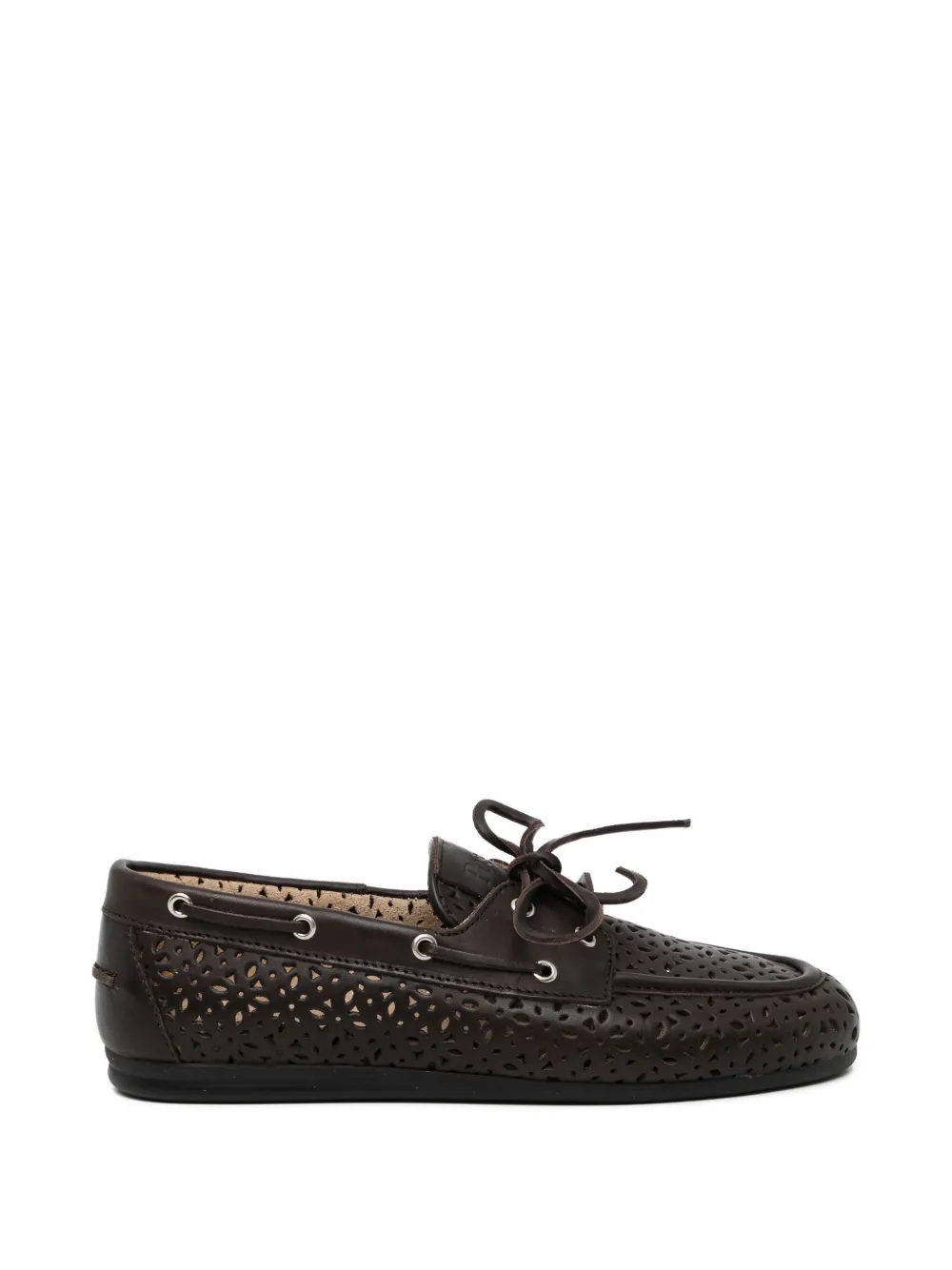 Posa perforated loafers - Marrone