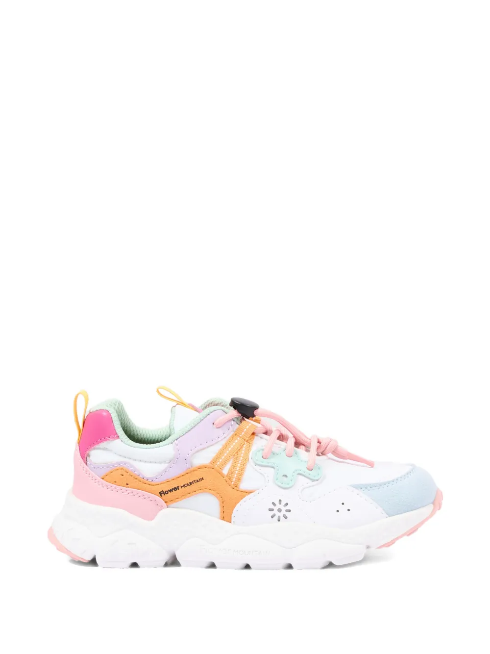 FLOWER MOUNTAIN KIDS Yamano 3 flower sneakers Wit