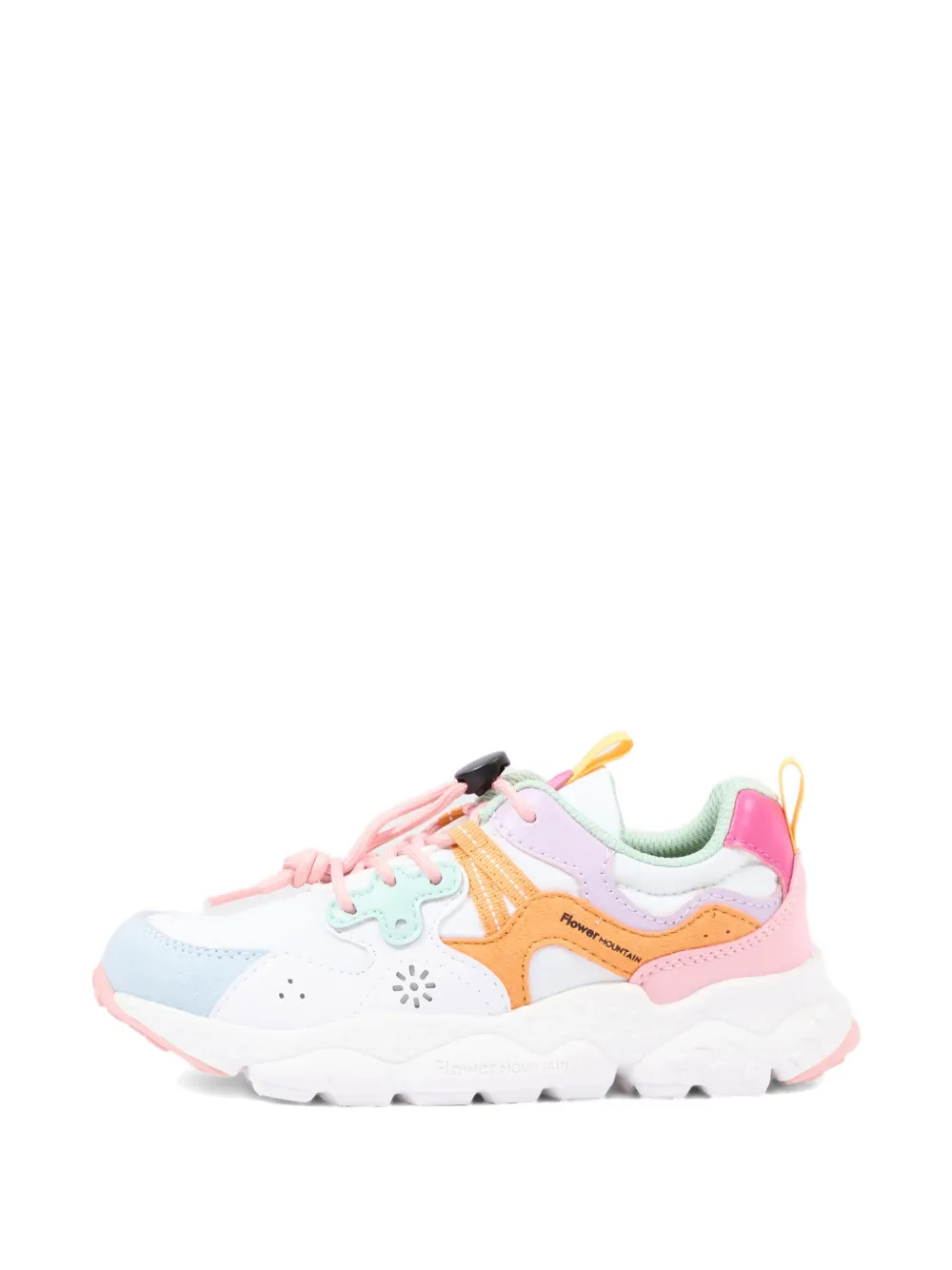 FLOWER MOUNTAIN KIDS Yamano 3 flower sneakers Wit