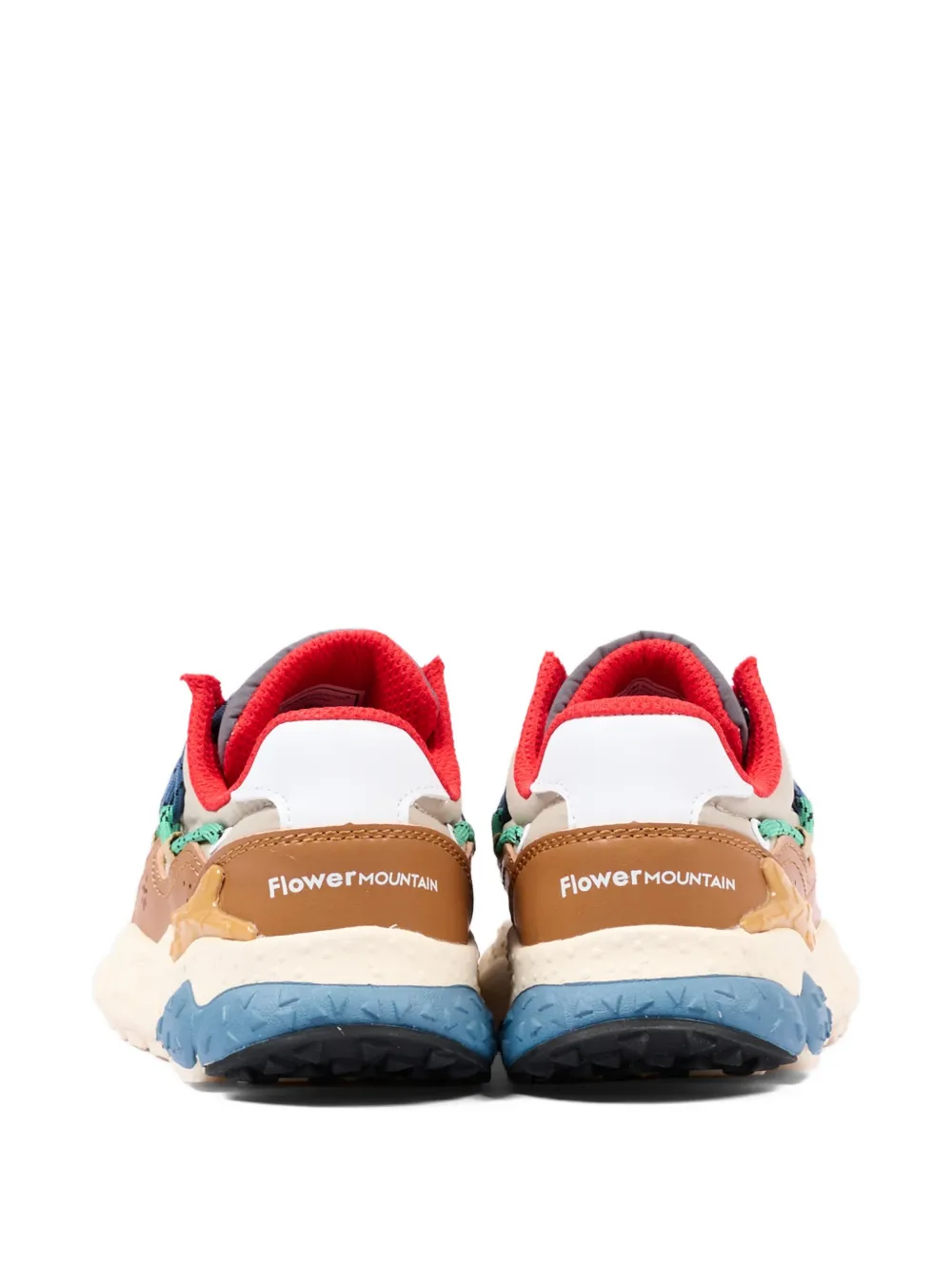 FLOWER MOUNTAIN KIDS Raikiri lace-up low sneakers Beige