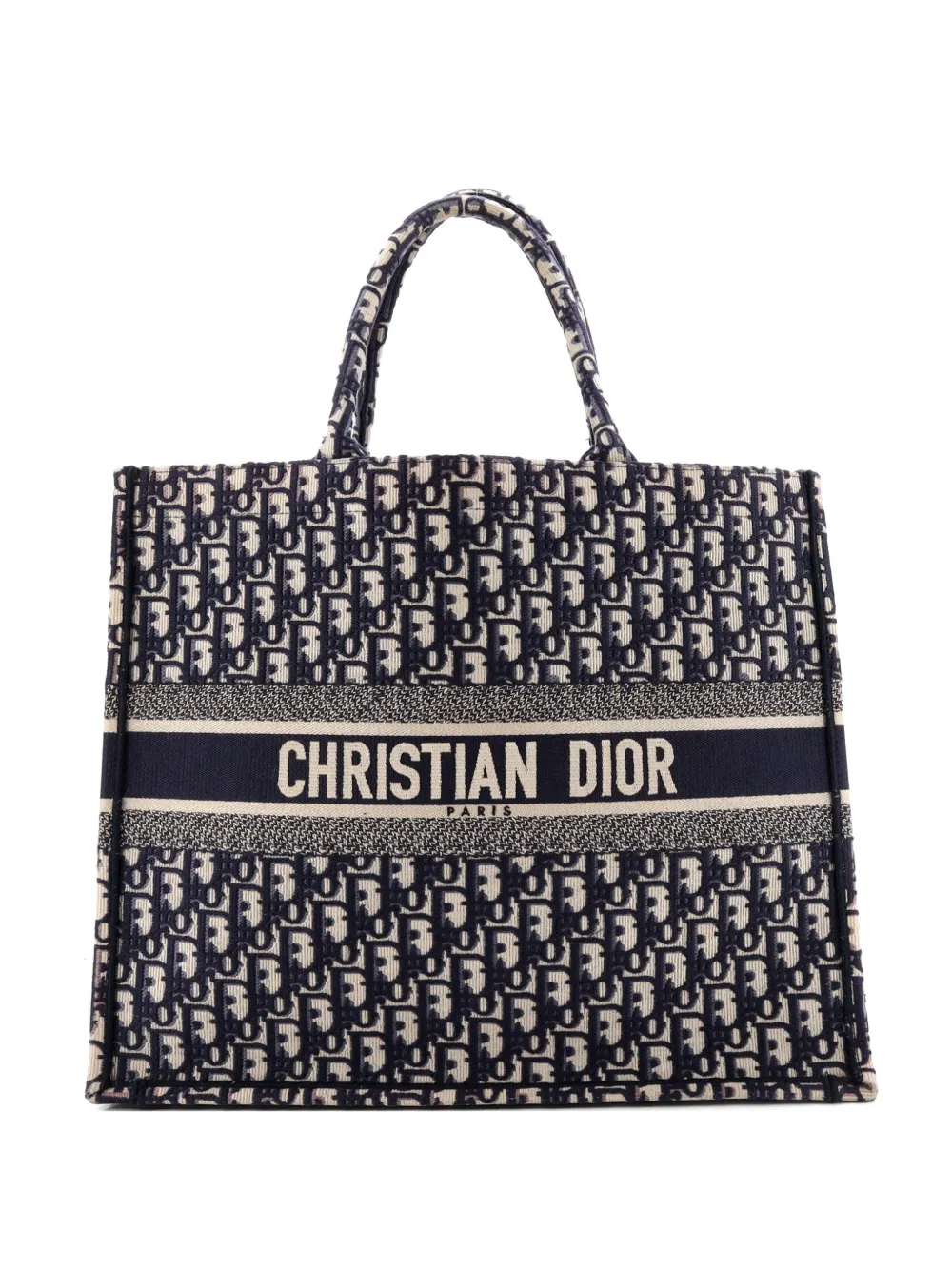 Christian Dior Pre-Owned Book Oblique Canvas Large tote bag - Blu