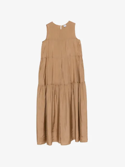 ASPESI tiered sleeveless maxi dress