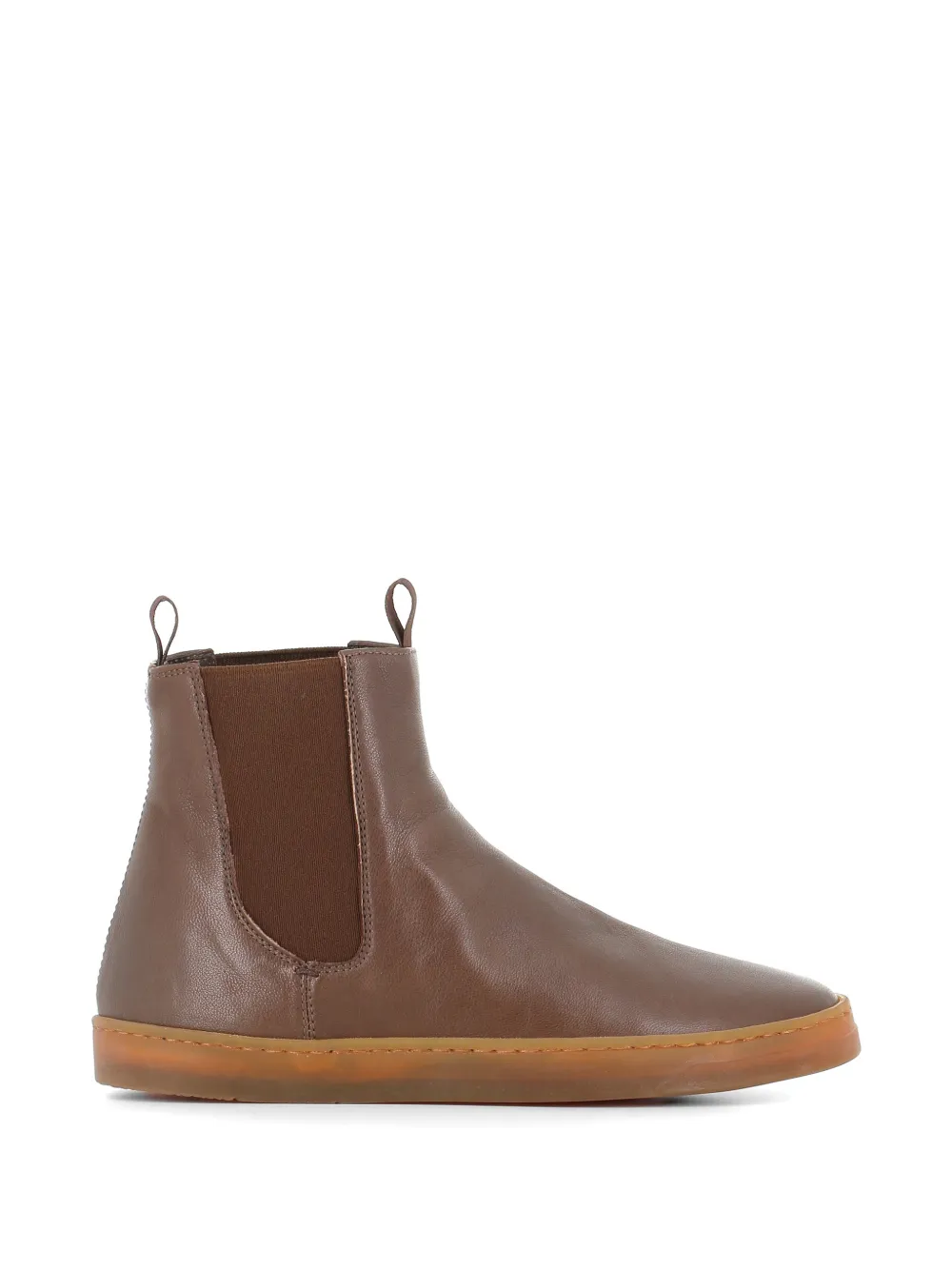 Officine Creative pull-tab leather boots Bruin