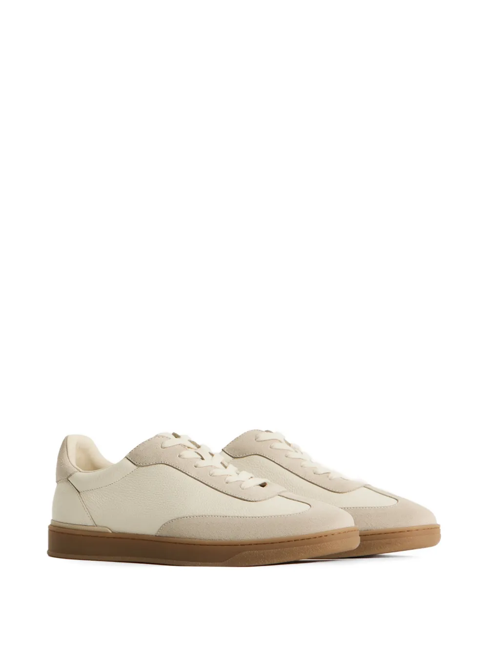 12 STOREEZ Sneakers met vlakken Beige