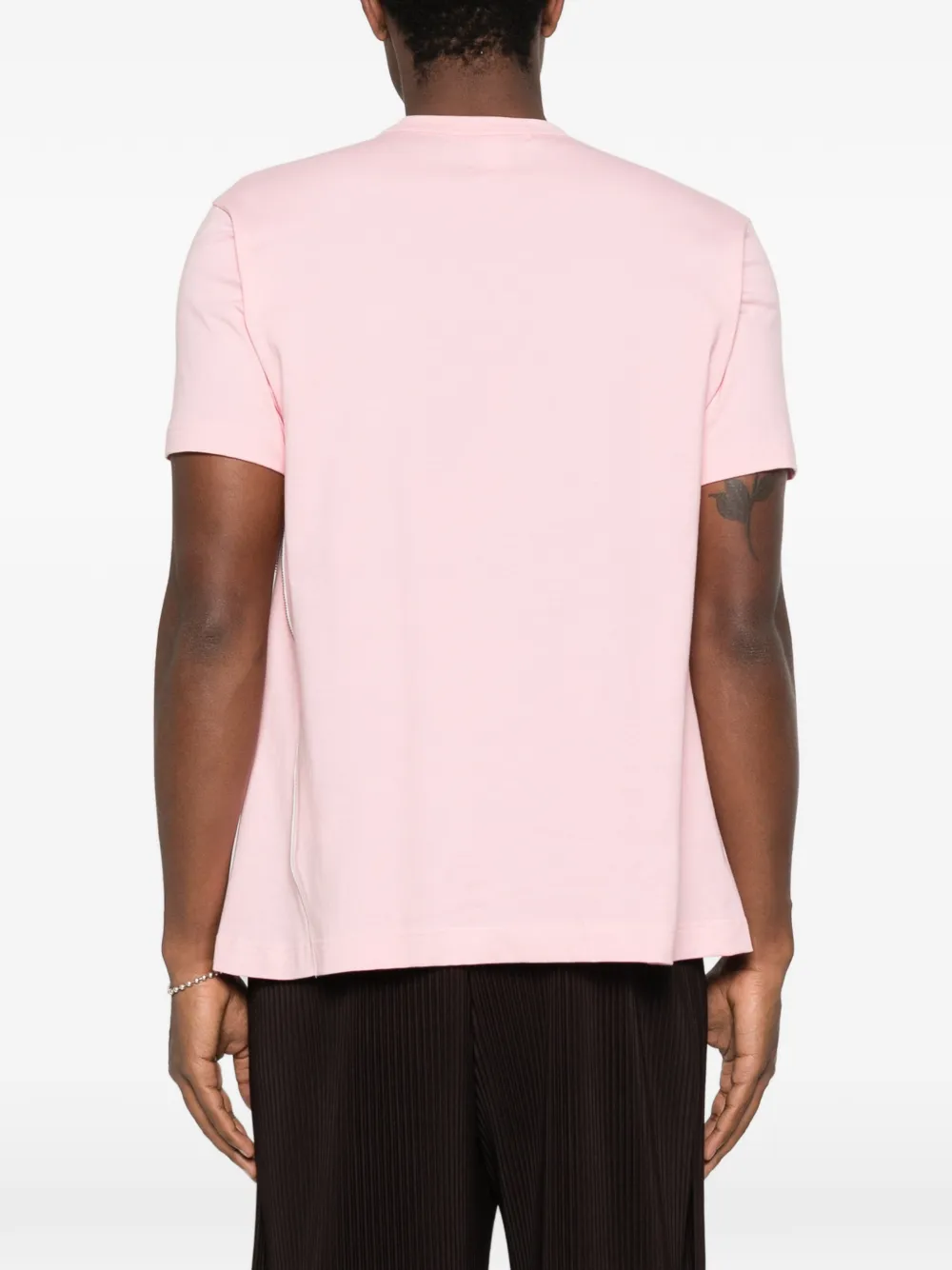 Comme Des Garçons Shirt T-shirt met zijrits Roze