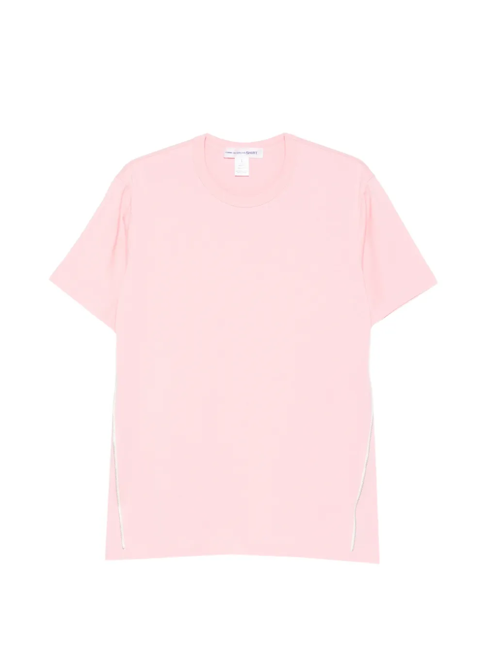 Comme Des Garçons Shirt side-zip T-shirt - Rosa