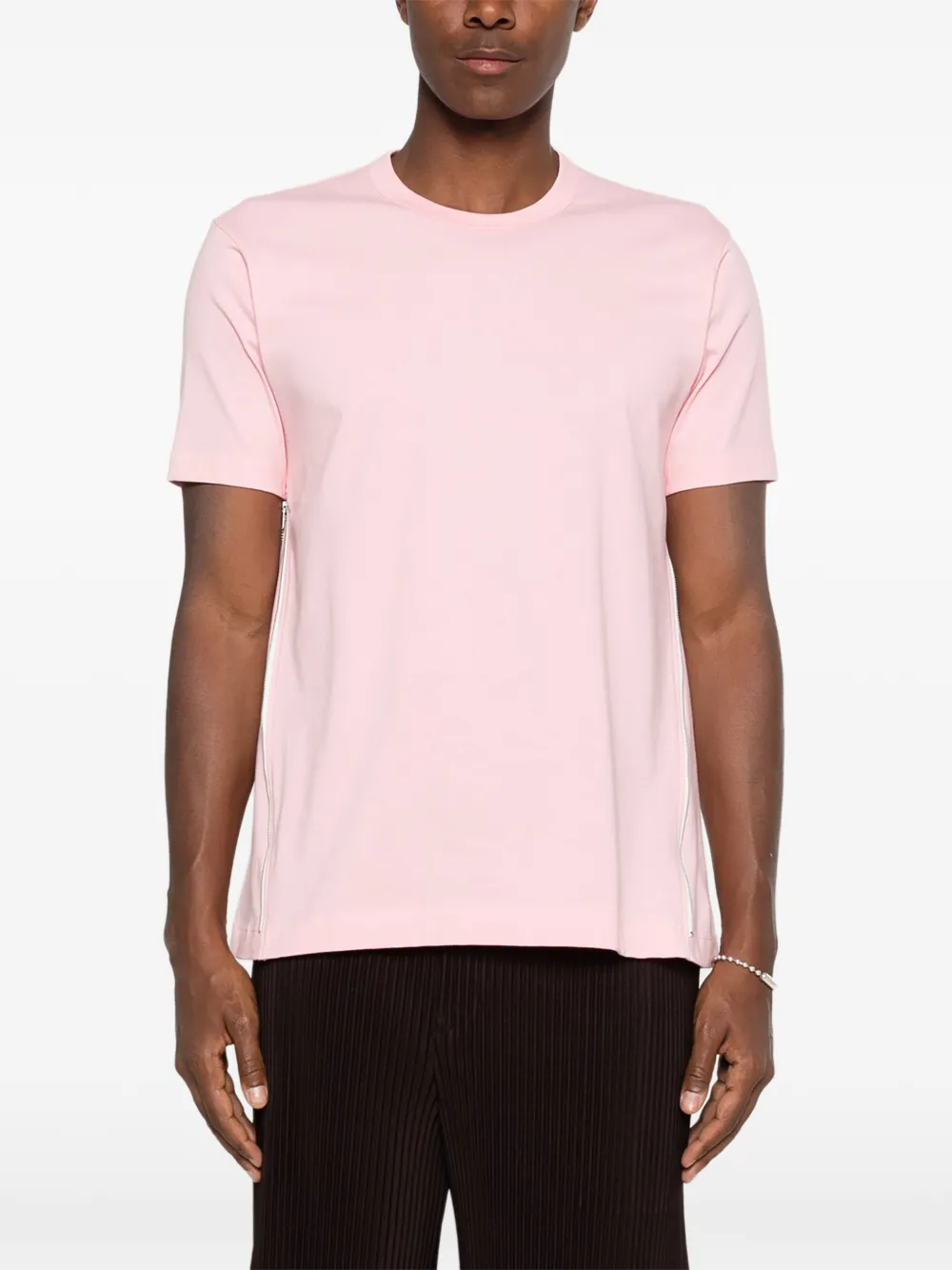 Comme Des Garçons Shirt T-shirt met zijrits Roze
