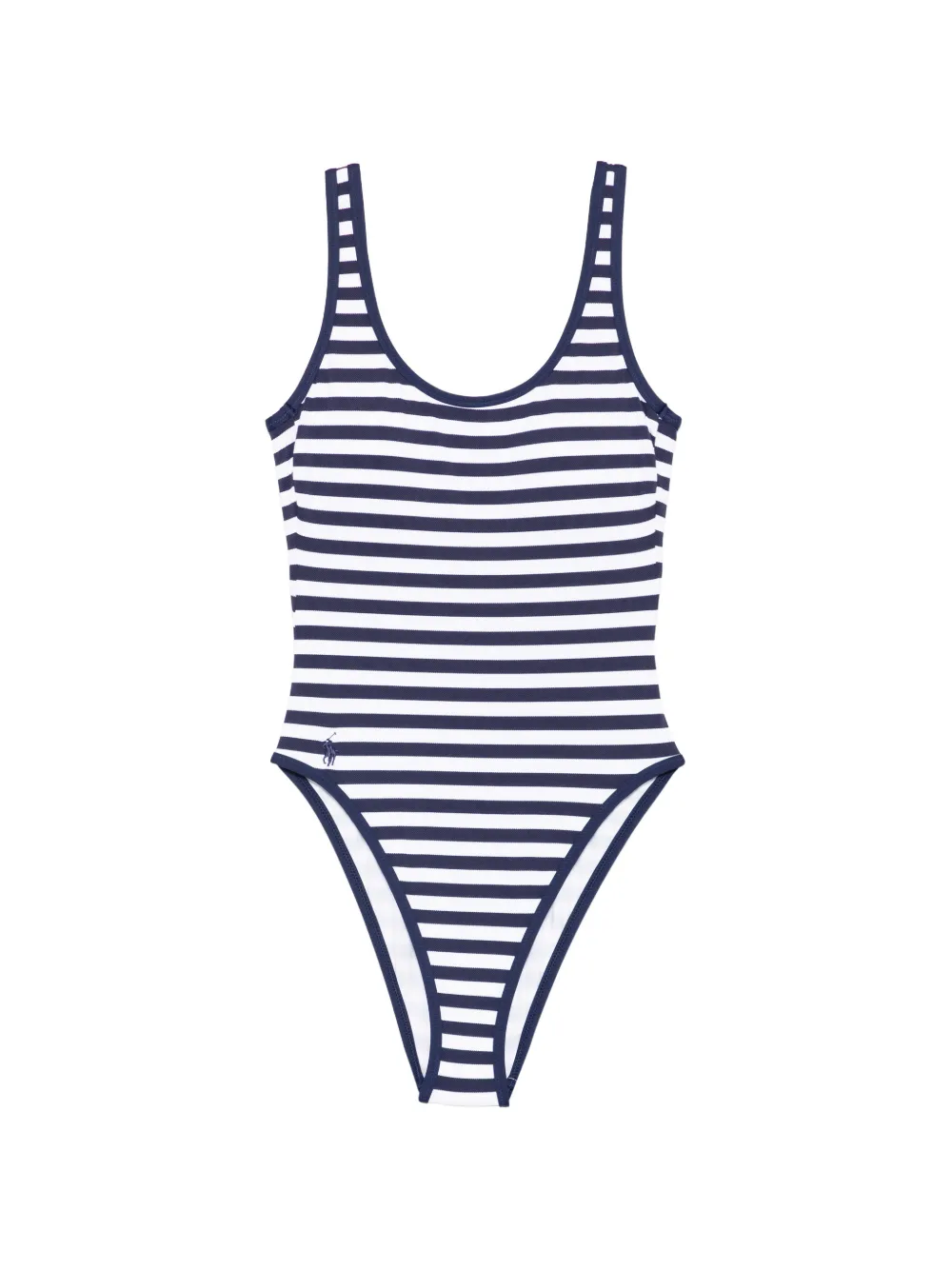 Polo Ralph Lauren striped scoop-neck swimsuit - Blau